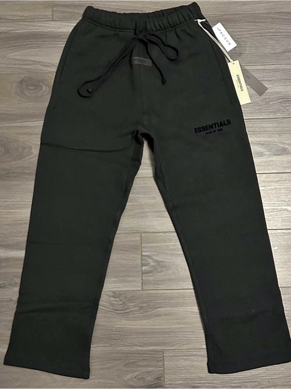 ESSENTIALS Black Men's Jogger Sweatpants with Logo